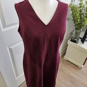 Loft Burgundy Dress - size 14